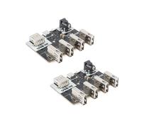 Modulo Hub CH334 con Connettore USB da 2 Pezzi, 4 Interfacce, Hub USB 2.0, 40 MB/S, 5 V, XL-USBHUB, Interfaccia USB-A TYPE-C DC5.5x2.1