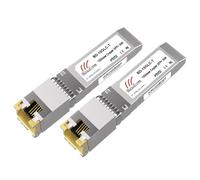 Modulo in rame BAUDCOM SFP-RJ45 10G 30 metri, ricetrasmettitore SFP+ 10GBase-T compatibile con Cisco SFP-10G-T-S, D-Link (x2, 10GBase-T: 30 m)