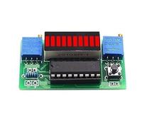 Modulo indicatore di capacità della batteria al litio a 10 segmenti Tester del livello potenza Display a LED Kit elettronici fai-da-te Rilevamento Accurato