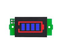 Modulo indicatore di capacità della batteria al litio Display blu verde Tester potenza del veicolo elettrico Li-ion Letture Chiare(1-8S Blue General)