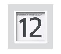 MODULO INFORMATIVO SIEDLE IM 612-0 W, 12 V CA, LED retroilluminazione, IP 54, 99x99x26 mm
