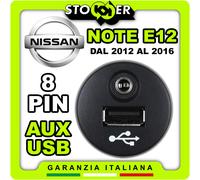 Modulo Ingresso Aux 3.5mm Adattatore Presa Porta USB NISSAN NOTE E12 8PIN