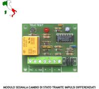 MODULO INGRESSO NC NA TENSIONE CONFERMA STATO 1 IMPULSO APRE 2 IMPULSI CHIUDE