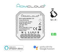 Modulo Interruttore 1CH Wi-Fi con Monitoraggio Energia incas