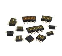 Modulo interruttore a scorrimento 5 pezzi 1-10PIN 1,27/2,54 mm | SMD/DIP Toggle Snap Dial Switch Position Pitch(Black KE-SMD 1.27MM,8Pin)