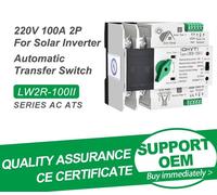 MODULO INTERRUTTORE AUTOMATICO ATS COMMUTATORE RETE FOTOVOLTAICO ENERGIA 2P 100A