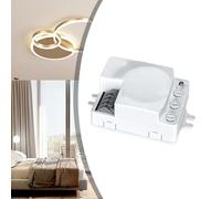 Modulo interruttore con sensore di movimento a microonde da 5,8 GHz, distanza regolabile 2-8 m, ritardo 8-12 min e intensità luminosa 2-2000 LUX per allarme di sicurezza domestica