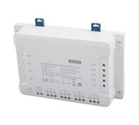 Modulo interruttore della luce Wi-Fi intelligente, 4 canali, funzione RF, compatibile con Sonoff 4CH R3 & 4CH PRO R3, controllo vocale (per Alexa), bianco (4CH Pro R3)