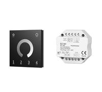 Modulo interruttore dimmer LED 0/1-10V 3.0 AC 110V 220V Controllo montaggio a parete Telecomando touch(L1-WZ-T11B)