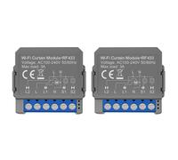 Modulo interruttore per tende intelligente Tuya WiFi da 2 pezzi con telecomando RF433