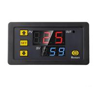 Modulo interruttore relè digitale ritardato 24 V, interruttore timer programmabile, scheda di controllo timer 20 A con display a LED (24 V)