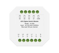 Modulo Interruttore Relè Intelligente Zigbee 16A IH-S09 AC100-240V Tuya Life Telecomando per Sistema di Automazione Domestica 4CH
