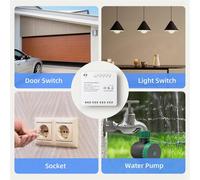Modulo interruttore Tuya WiFi a 4 canali, relè di controllo remoto RF 433 85-250V, modulo fai da te, con , Casa
