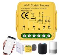 Modulo Interruttore WiFi per Tapparelle Intelligente con Impostazione di Durata, da Incasso per Tende, Persiane e Tendalini