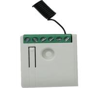 Modulo interruttore wireless con telecomando intelligente, ricevitore RF, 433.92 MHz ricevitore a relè radio a 1 canale, ricevitore con codice variabile per porte da garage, cancelli, 12-24 V CA/CC