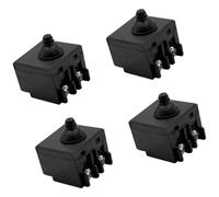 Modulo interruttori smerigliatrice 27x25x19, 5 mm, confezione da 4 interruttori a spinta ricambio con viti terminali e guida misurata ' alloggiamento