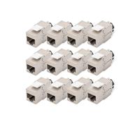 Modulo Keystone Cat 6A schermato 12 pezzi Jack RJ45 500 MHz 10GBase T AWG 26-22