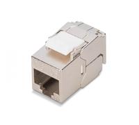 Digitus Modulo Keystone Cat-6A schermato - 1 Pezzo - Versione compatta - Presa RJ45-500 MHz 10GBase-T - AWG 26-22 - Compatibile con Il Design - con Fascetta - Installazione Senza Attrezzi