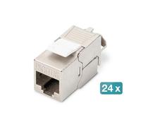 Modulo Keystone Digitus CAT 6A Schermato Montaggio Senza Attrezzi Argento
