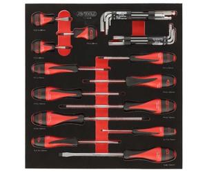 Modulo - KS TOOLS - 714.0158 - Set di utensili a 3 cassetti - Per carrello - 158 pezzi