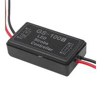 Modulo lampeggiatore controller stroboscopico - Luce lampeggiante a LED per auto GS-100B | Accessorio 3 modalità 12V-24V per luce freno, baule, luce stop posteriore, serbatoi, bici elettriche, lam