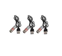 Modulo laser a linea rossa Modulo laser industriale Focus regolabile Lunghezza della linea 39 ″ Diametro del connettore USB 12mm（traverse-3pack）