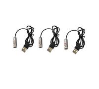 Modulo laser a linea rossa Modulo laser industriale Focus regolabile Lunghezza della linea 39 ″ Diametro del connettore USB 12mm（linea-3pack）