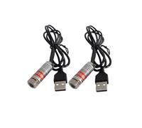 Modulo laser a linea rossa Modulo laser industriale Focus regolabile Lunghezza della linea 39 ″ Diametro del connettore USB 12mm（point-2pack）