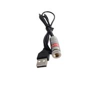 Modulo laser a linea rossa Modulo laser industriale Focus regolabile Lunghezza della linea 39 ″ Diametro del connettore USB 12mm（point-1pack）