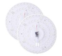 Modulo LED da 24 W, kit di conversione: 2 pezzi, modulo ad anello a LED con supporto magnetico per plafoniere, bianco naturale, 4000 K, alta luminosità, forma di ricambio per sala da pranzo, camera da
