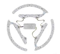 Modulo LED dimmerabile a tre colori per plafoniere con sistema di installazione magnetico e design a risparmio energetico per aggiornamento della stanza bianco 96 W (3 pezzi)