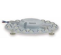 Modulo LED potenziato con supporto magnetico da 12 W - 24 W, diametro 125 - 180 mm, 1080 - 2200 Lumen, 230 V, pronto per il collegamento