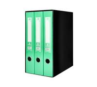 Modulo LiderPaper 3 raccoglitori foglio 2 anelli meccanismo a leva 52 mm verde pastello
