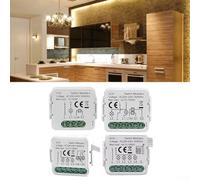 Modulo luminoso intelligente compatto da 230 V per Tuya e per sistemi ZigBee, nessun design con filo neutro che consente il retrofit in circuiti esistenti con controllo app (4CH)