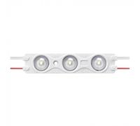 Modulo Mattone LED 3 Smd 2835, Rosso 12V Ip67 con Lente Ingrandimento 160 Gradi