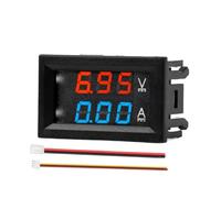Modulo misuratore digitale di corrente e voltmetro digitale a doppio display LED DC 0-100V 1A 10A 50A 100A DSN-VC288(50A Red)