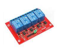 Modulo montato 4 relè bobina 5 Vdc contatti NA NC COM 250V 10A per Arduino