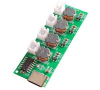 Modulo nebulizzatore a ultrasuoni 5V 2W con 4 testine di spruzzo, nebbia fine 4-5µm per umidificatore fai da te e aromaterapia, scheda di controllo con connettore di tipo C (C)