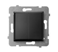 MODULO NERO OPACO CONNETTORE UNIVERSALE 2X MORSETTI ŁP-10U/m/33