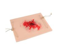 Modulo per la pelle riutilizzabile per l'allenamento dei medici facile da pulire Modulo per traumi indossabili per ferite e traumi Modello di pelle Strumento didattico Trauma Modulo per pelle ferita