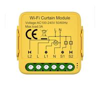 Modulo per tenda intelligente WiFi Interruttore controllo tapparella con telecomando tramite app Programmazione oraria e vocale Compatibile Assistant Condivisione del dispositivo per casa ufficio