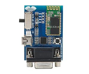 Modulo porta seriale wireless RS232 BC 04 per trasmissione dati compatibile con DOS e Linux, interfaccia mini USB 5 V con chip CSR BT 2.1 e distanza di comunicazione di 15 metri
