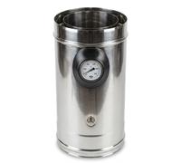 Modulo Prelievo Fumi con Termometro Doppia Parete Aria Canna Fumaria Inox Rame