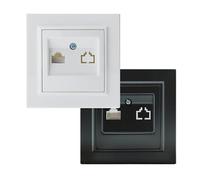 Modulo Presa Internet Nero - Connettività di rete, design elegante, ideale per case e uffici, facilita l'accesso a Internet.