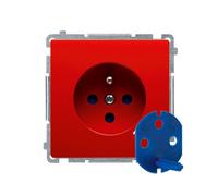 MODULO PRESA ROSSA 1X Z/U DATA CON CHIAVE BASIC BMGD1.01/22