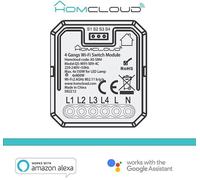 Modulo PuIsante/Interruttore 4CH Wi-Fi da incasso - AS-SM4