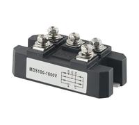 Modulo raddrizzatore a ponte trifase MDS-100A, raddrizzatore a diodi a onda intera 1600V 100A per azionamenti di motori AC/DC, alimentatori AVR e commutazione, 5 termini