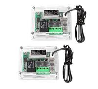 Modulo regolatore di temperatura 2 pezzi con custodia, modulo termostato digitale con display XH W1209 con sonda NTC impermeabile -50~110℃