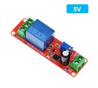 Modulo rel dotato di NE555 IC regolabile 1-10 sec ritardo 5V 12V funzionamento
