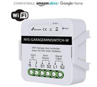 MODULO RELE 1 CANALE ED 1 INGRESSO PER PORTE GARAGE WIFI SMART TUYA -NVS-GARAGEMINISWITCH-W NIVIAN